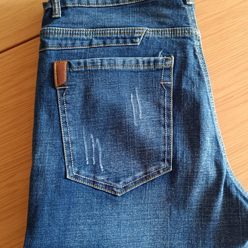 Men's Blue Regular Fit Jeans New, Thin Denim W32 L32
