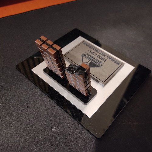 Terminator T-800 Neural Net Processor replica like new with resin base