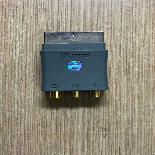 Microsoft Xbox 360 Original SCART Composite RCA AV Adapter like new