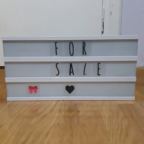 Cinema light box like new, large size 37x18
