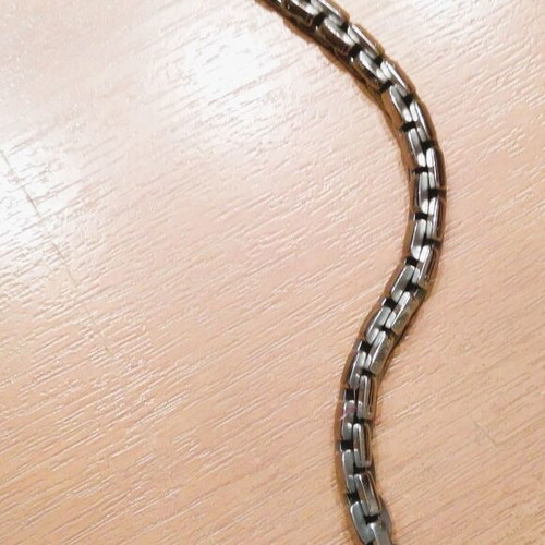 Men's chain bracelet stainless steel 20.5 cm like new