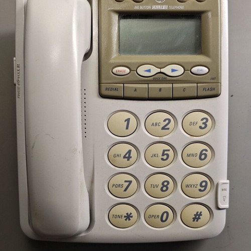 GE home phones used, pack of 2, white wired