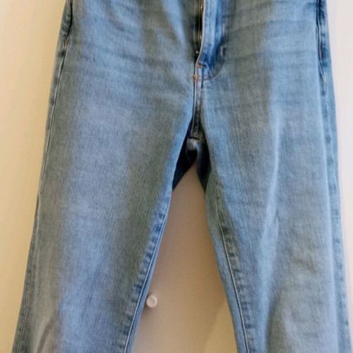 Skinny jeans Mango turquoise, like new, size XXS