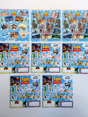 Αυτοκόλλητα Toy Story 1995 Walt Disney καινούργια, 8 καρτέλες