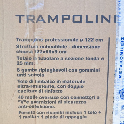 Professional trampoline Ø 122 cm new, foldable design