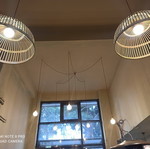 Wicker ceiling lights used, set of two