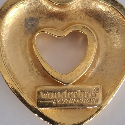 Wonderbra vintage heart pendant gold, like new