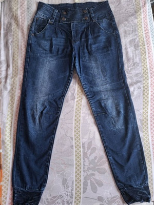 Blue winter jeans Adoro like new, size L/46