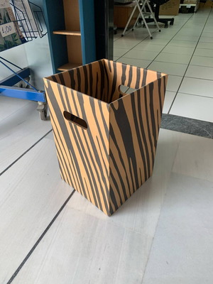 Y2K cardboard storage basket