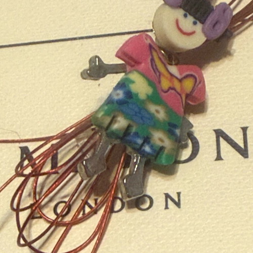 Handmade single earring new multicolored