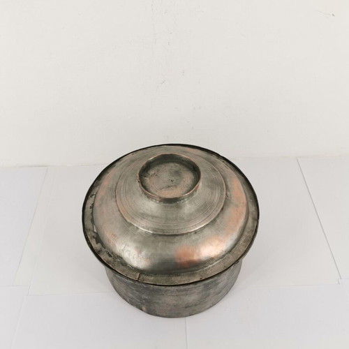 Copper pot used, vintage 1950