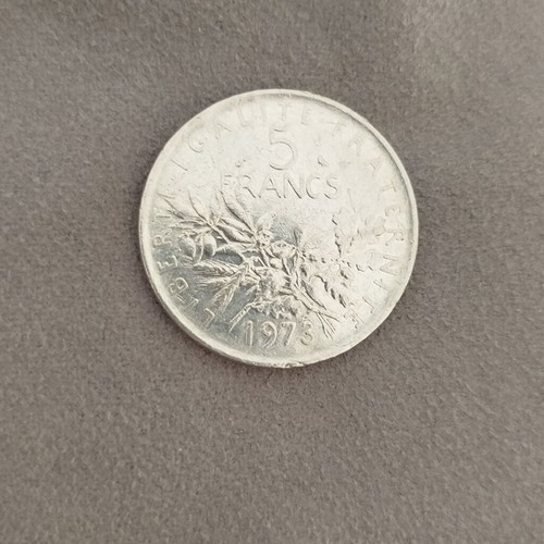 5 Francs Coin 1973 used