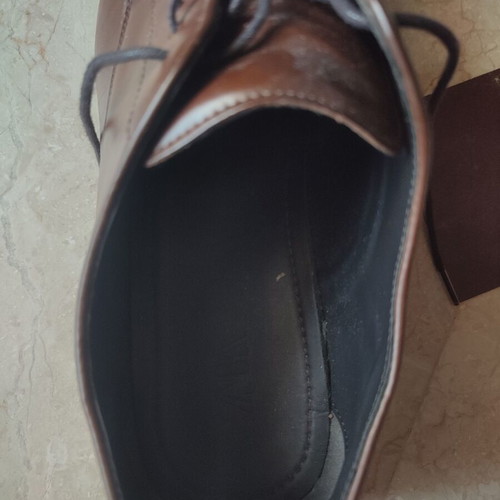 Zara men's shoes like new, size 44, brown loafers
