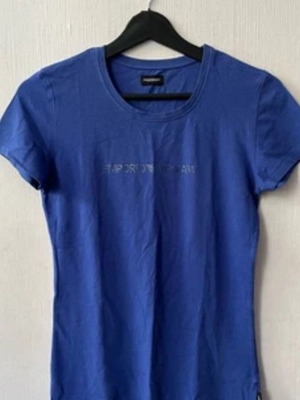 Emporio Armani women's top used, size M, blue