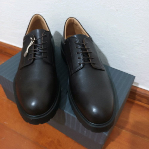 Giovanni Conti leather brown derby shoes new, size 41