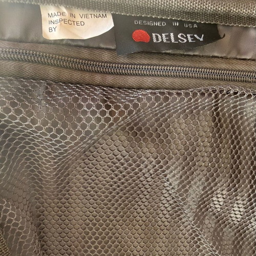 Delsey Black Medium Suitcase used with wheels