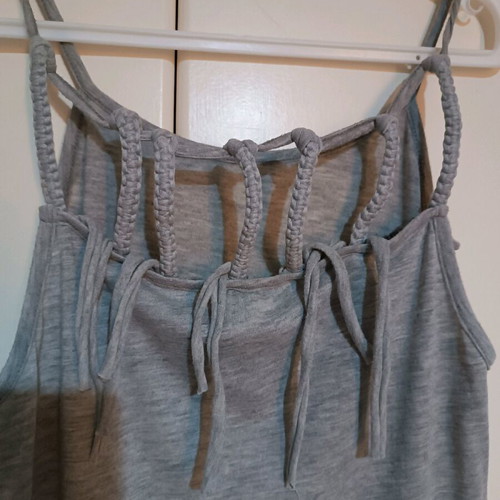 Gray blouse with beads like new, size S