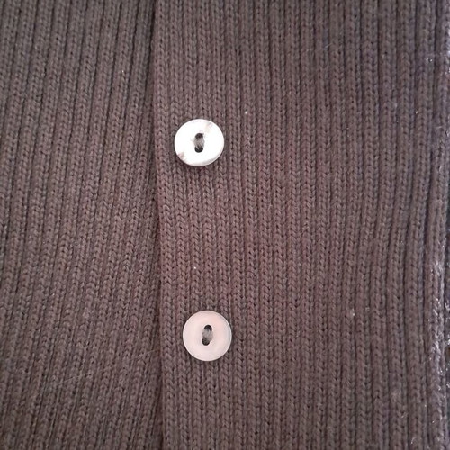Alain Manoukian brown ribbed long cardigan like new, size M