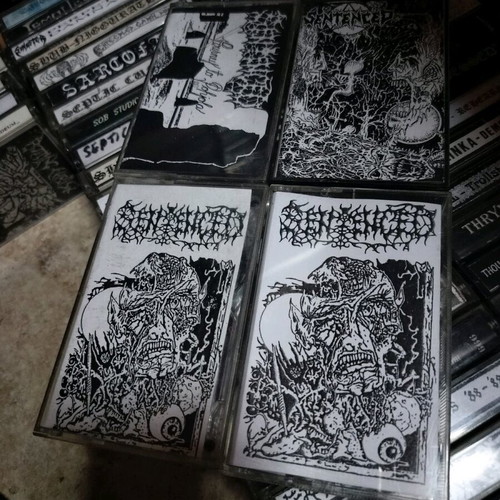 Sentenced 4 demo cassette tapes like new, rare set