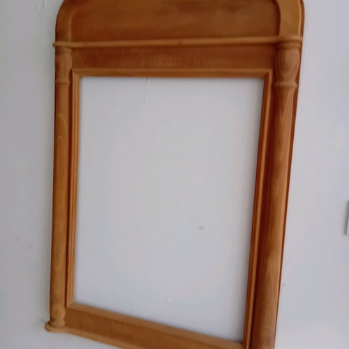 Mirror frame new, solid Greek walnut, 105×65 cm