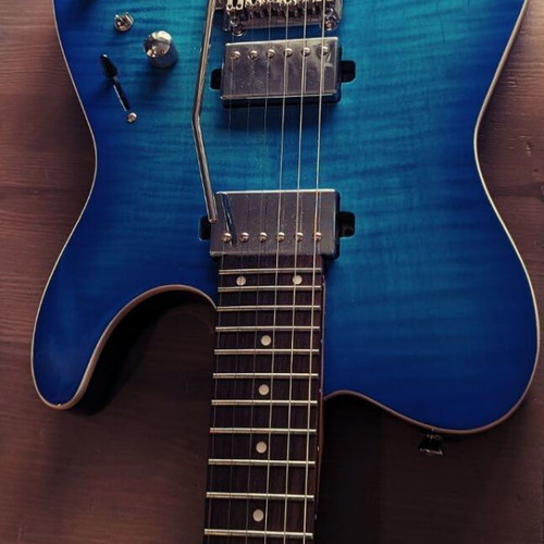 Modern Tele style guitar like new, custom features