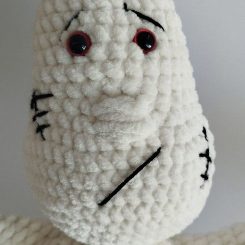 Handmade amigurumi ghost doll used 35 cm