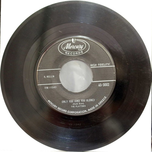 The Platters Only You (And You Aline) & It Isn't Right 7'' vinyl used, pop