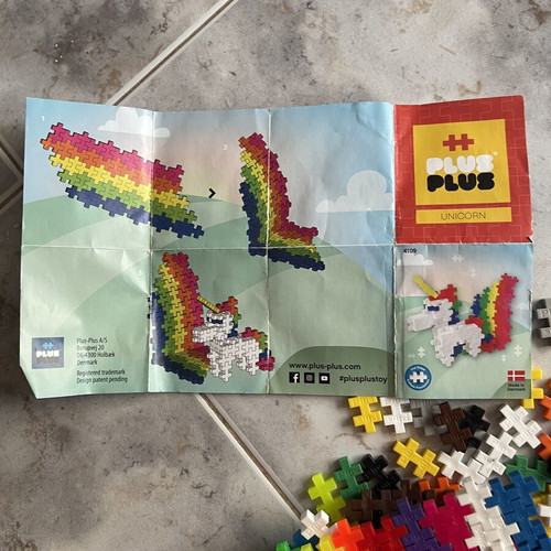 Djeco Moza Blop, Plan Toys balancing tree, Plus Plus unicorn blocks, Eureka 3D puzzles used set