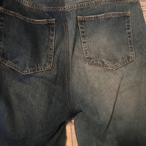 Jean two-tone used, size L-XL with tear