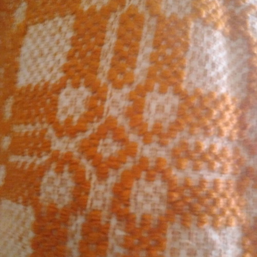 Vintage woven fabric from traditional loom like new, suitable for rug