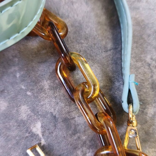 Shein green chain handbag used with strap