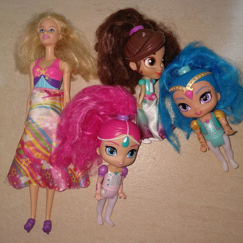 Dolls used, pack of 4 pieces