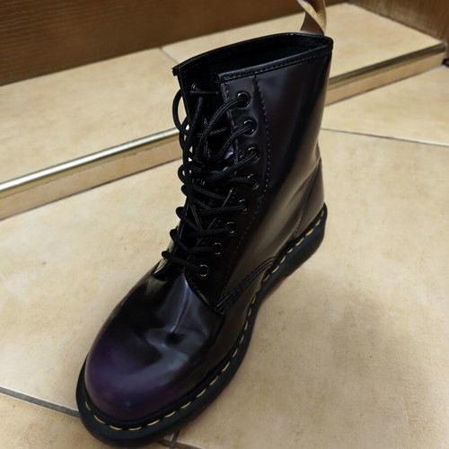 Dr. Martens men's boots size 44, purple vegan leather
