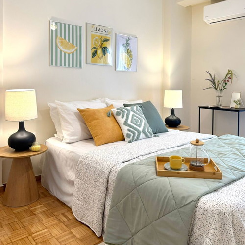 Apartment 55 sqm on 2nd floor with elevator, furnished, balcony