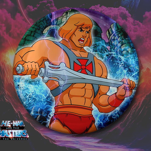 He-Man and the Masters of the Universe pin set new, 7 pieces, 3 cm