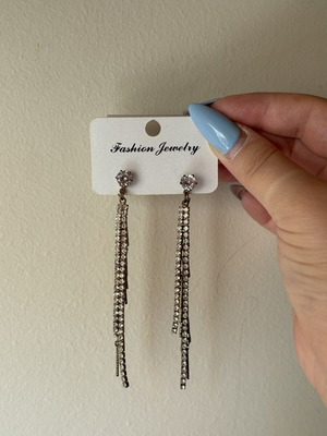 Gold dangling earrings used, fashion jewellery
