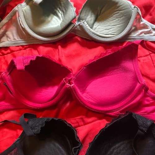H&M Balcony Bras 3 Pieces Size 75C Like New, Lace Details