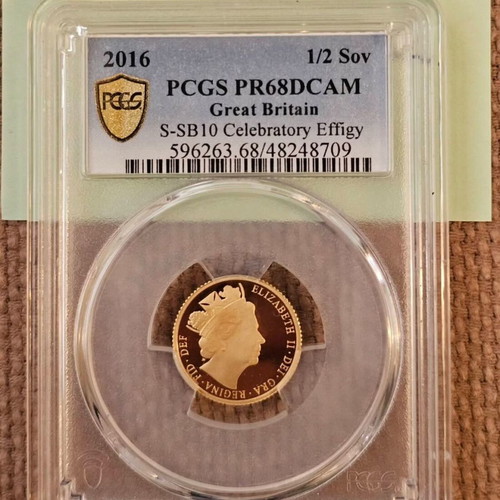 Half Sovereign 2016 Proof Celebratory Effigy PCGS PR68DCAM new