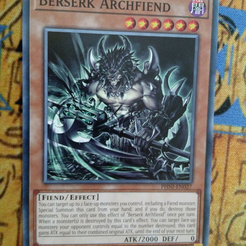 Berserk Archfiend Effect Monster αυθεντική κάρτα Yu-Gi-Oh!
