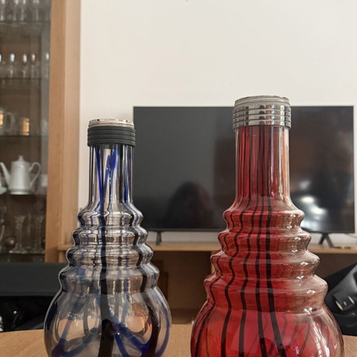 Vases made of blown glass