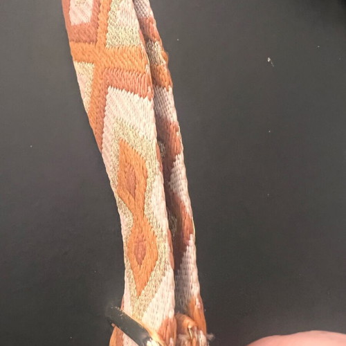 Woven strap with leather new for bags