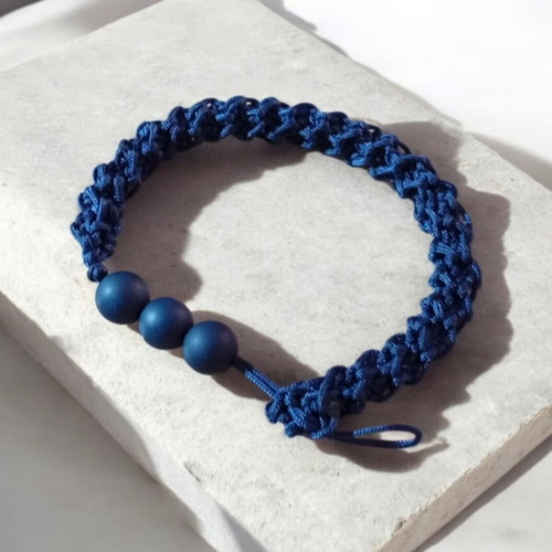 Men's handmade bracelet blue, new