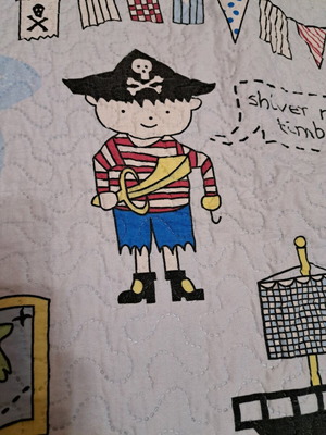 Children's quilt with pillowcase like new