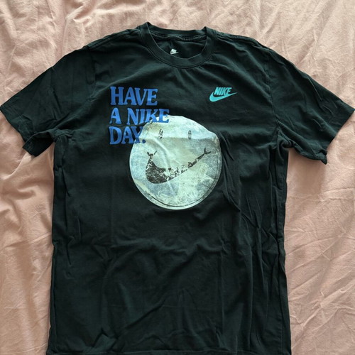 Nike men's t-shirt used, cotton, black, size L