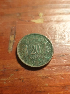 20 centavos 1946 used, Chile