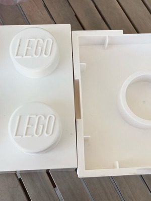 Lego Storage Brick 4 New White Storage Box