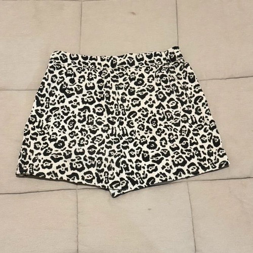 Sinsay Animal Print Shorts like new, black and multicolor, size L