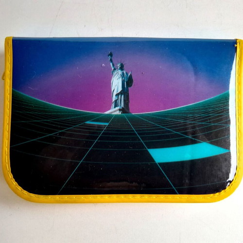 School pencil case from the 80s-90s new with vintage school supplies