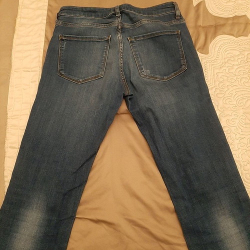 Zara denim jeans used, premium collection, bootcut style, size 38