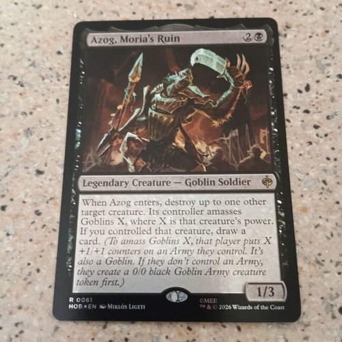 Magic the Gathering Azog, Moria's Ruin foil κάρτα